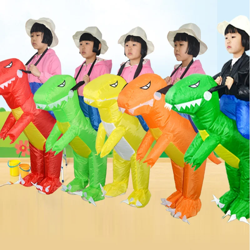 

Adult Inflatable Dinosaur Costume Halloween Child Dinosaur Animal Role Playing Party Women Children Halloween Suitable height120