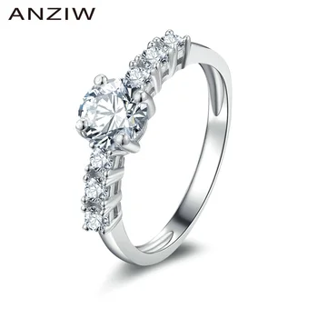 

AINOUSHI Hot sell rings brand design high quality silver plated ringsEngagement Rings For Women Wedding ring