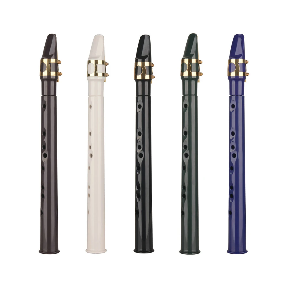 

Mini Pocket Saxophone Portable ABS Sax Woodwind with Storage Bag Solid Color Training Saxophone Musical Instrument Accessories