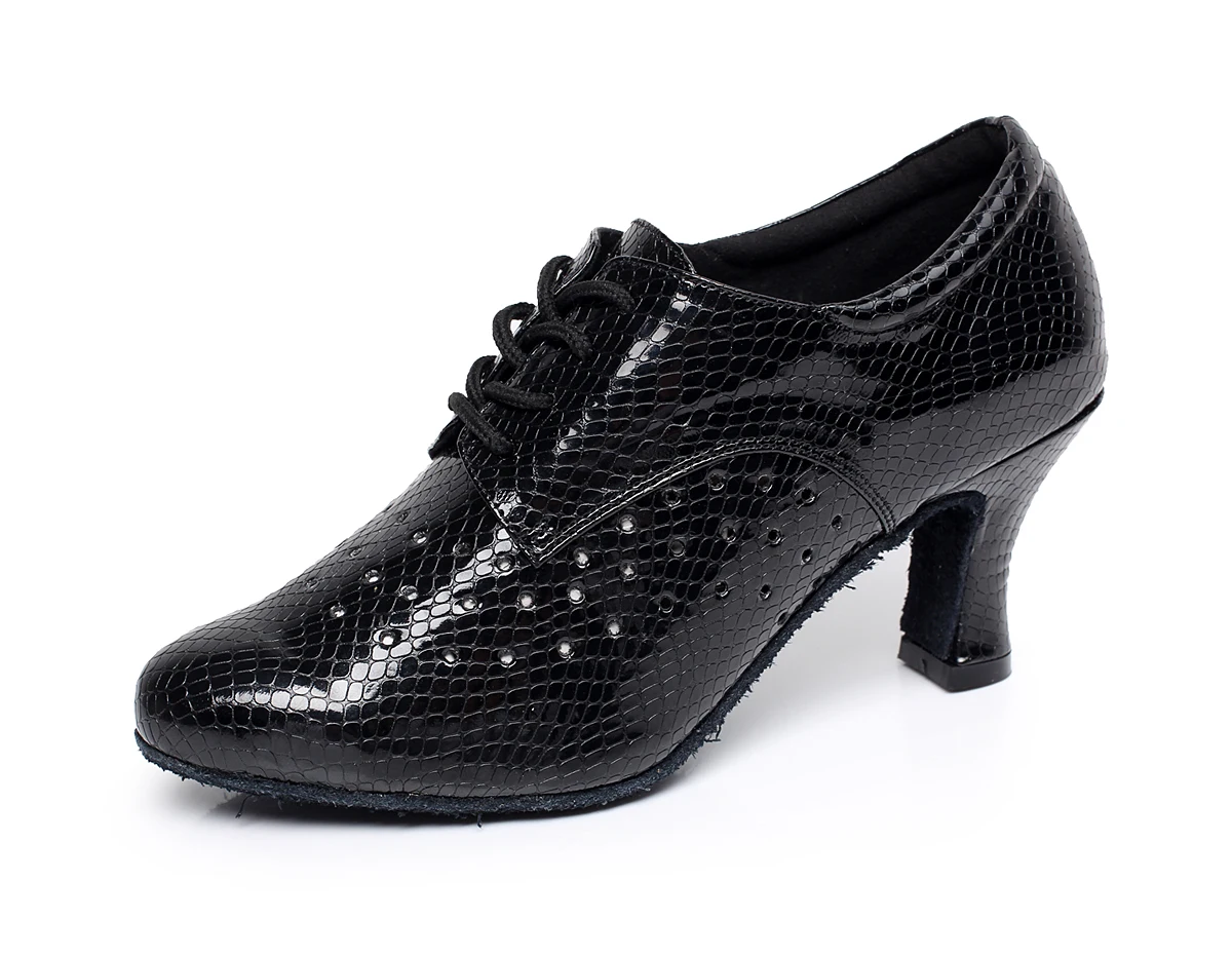 Woman Closed toe Jazz Dance Shoes Black Sliver Women Soft Bottom Bachata Shoes For Girls