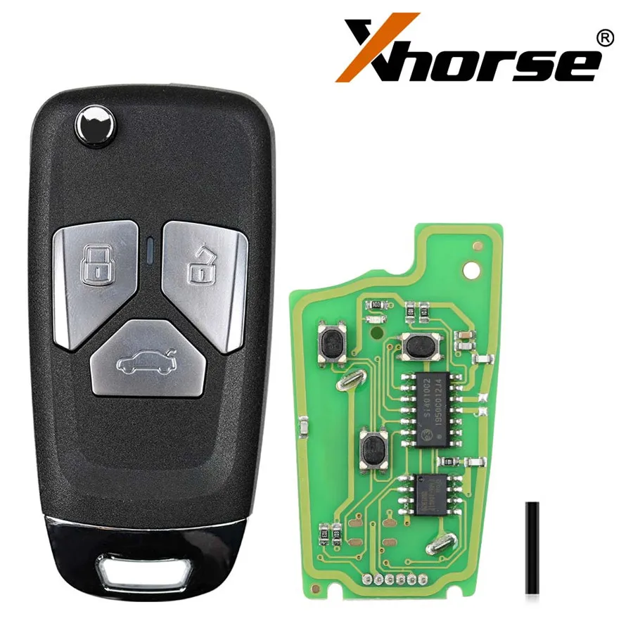 Универсальный дистанционный ключ Xhorse XKAU01EN VVDI с 3 кнопками проводной для AUDI Type 10