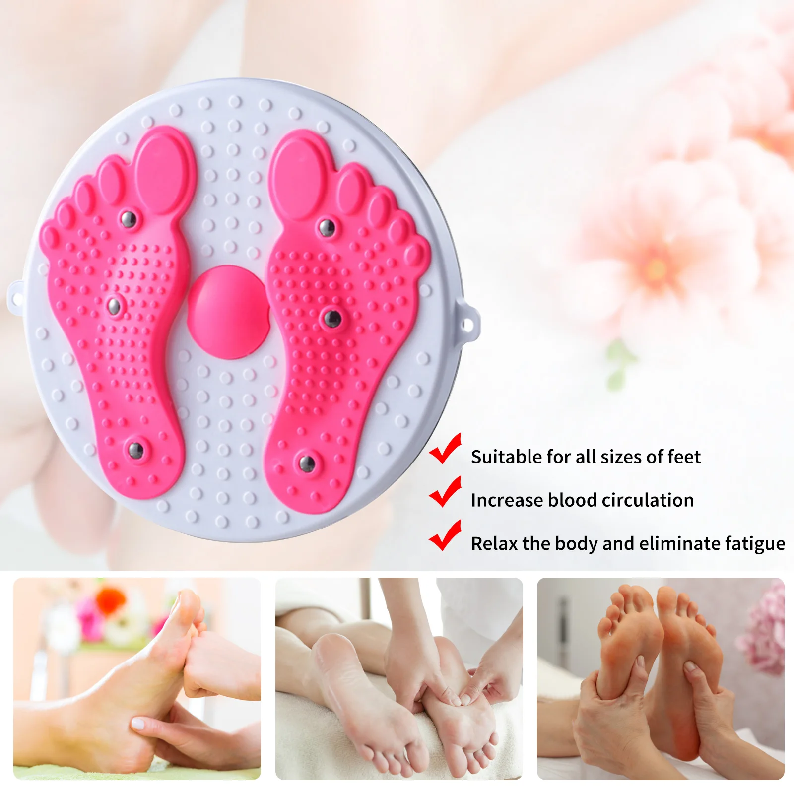 Waist Twisting Disc Balance Board Muscle Training Disc Magnet Waist Twisting Disc Fitness Balance Board Weight Lose Trainer Massage Wriggling Plate Twister Exercise Equipment