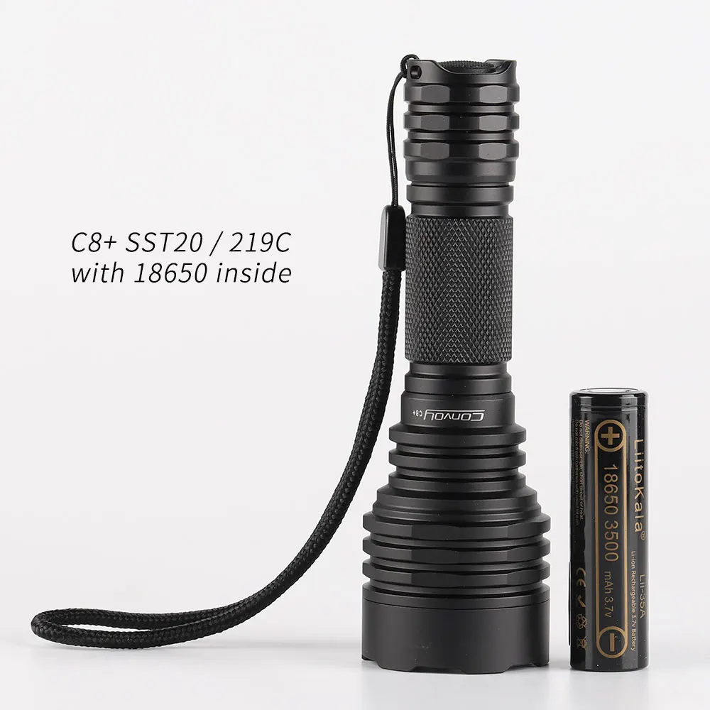 Convoy C8 + с nichia 219C/ luminus sst20 Ra 90 DTP медная пластина линза ar-покрытием прошивка 7135 biscotti