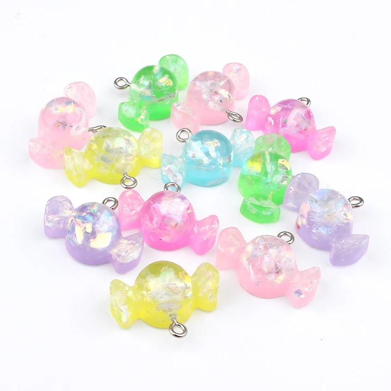 10pcs/Pack Star Resin Earring Charms for Earring Bracelet Pendant Jewelry  Findings Phone Making