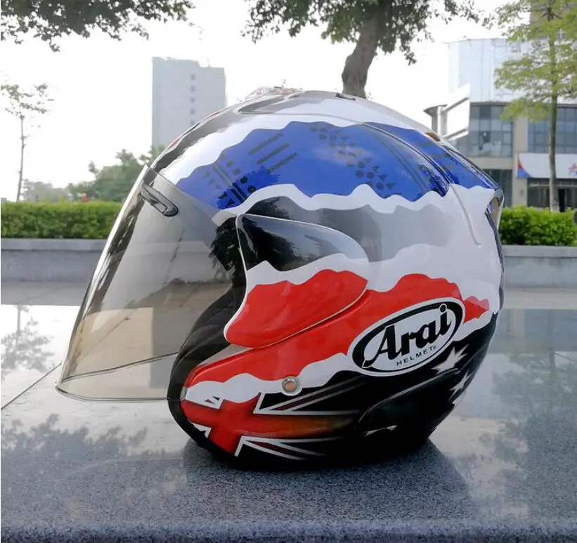 Arai R3 шлем мотоциклетный шлем с открытым внедорожным мотоциклетным шлемом Размер: S M L XL XXL, Опционный трехцветный объектив