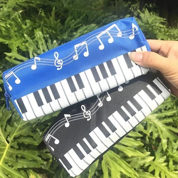 

1 Pcs Kawaii Music Notes Piano Keyboard Pencil Case Large Capacity Pencil Bags Student Stationery Office School Gifts