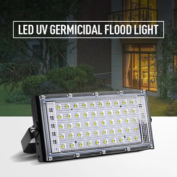 

Dropship 50W LED Sterilization Light Spotlight Lamp Flood light Outdoor IP65 Waterproof Ultraviolet Germicidal Disinfection NEW