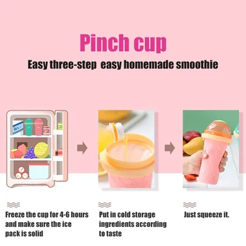 

Easy Homemade Smoothie Cup Pinch DIY Cooling Maker Bottle for Home Camping DC120
