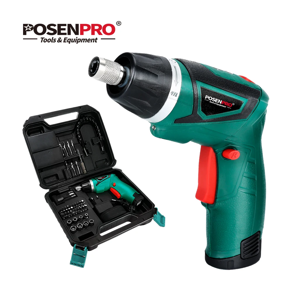 Tournevis électrique sans fil 7.2V 2 pièces Li-ion batterie ménage Rechargeable Twistable poignée bois outils de travail