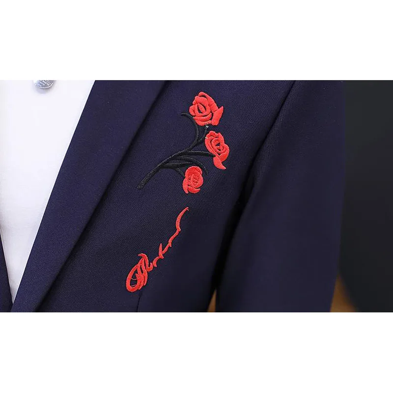 Men Blazer 2019 New Spring And Autumn Male Leisure Suit Flower Handsome Slim Outerwear Single Button Casual Korean Style X07 Men Blazer 2019 New Spring And Autumn Male Leisure Suit Flower Handsome Slim Outerwear Single Button Casual Korean Style X07
