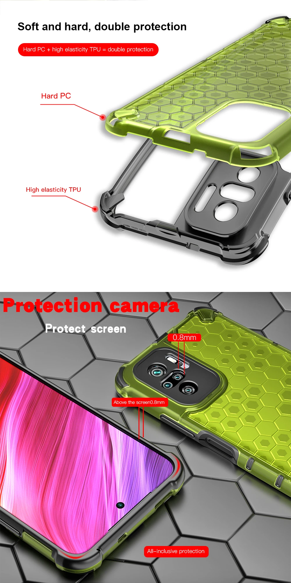 KEYSION Shockproof Redmi Case