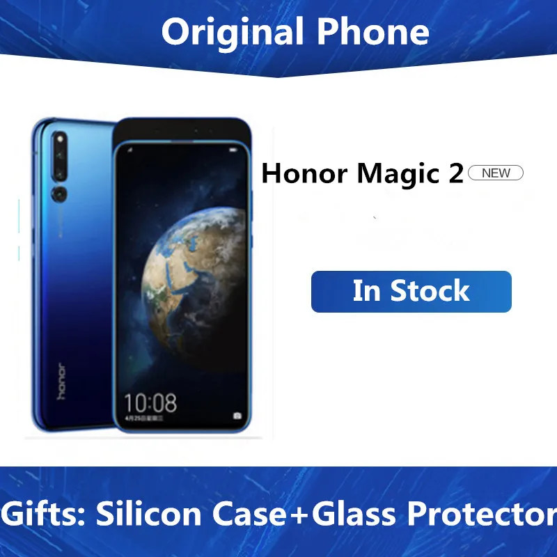 Смартфон Honor Magic 2, 6,39 дюймов, полный экран, 2340x1080, Magic UI 2,0, четыре ядра, 3500 мАч, 6* камер, сотовый телефон