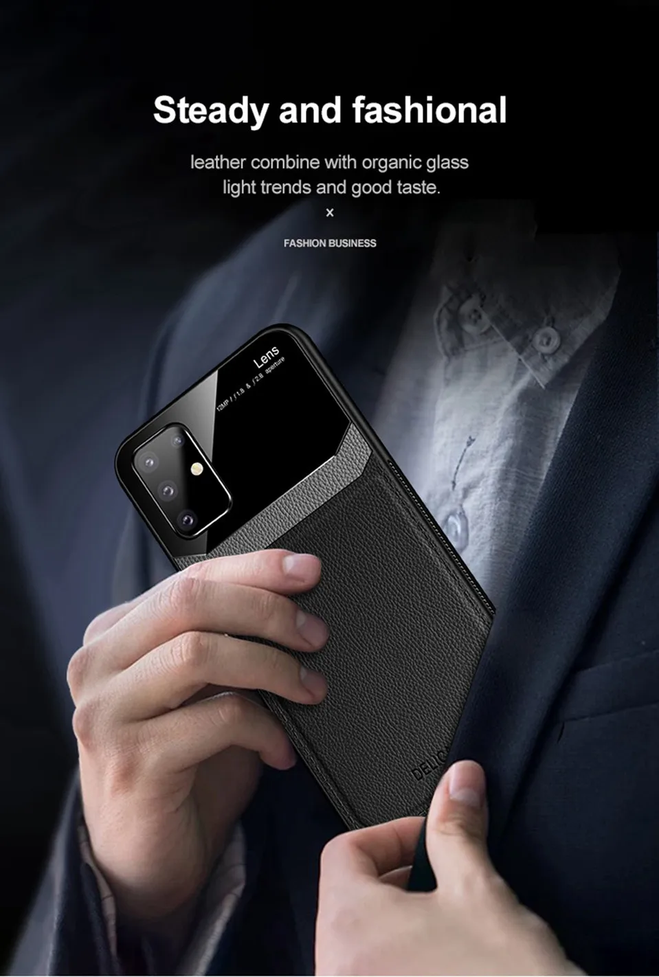 Case For Samsung Galaxy S20 Ultra S10 S9 S8 Plus Cover Bumper Leather Phone Case For Samsung A51 A71 Note 10 Plus 9 8 M30S Funda (6)