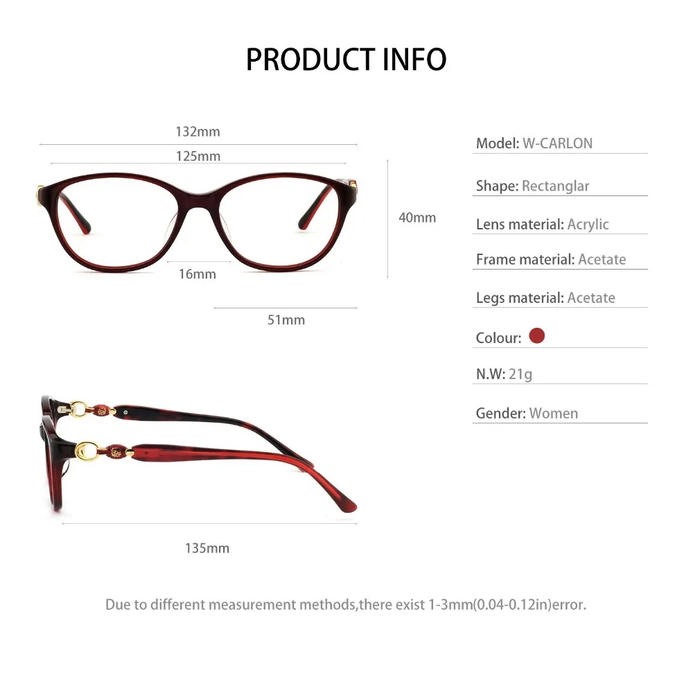OCCI CHIARI, Ретро стиль, Винтажный дизайн, женские ацетатные очки для близорукости, оправа для глаз, прозрачные линзы, женские очки, очки, W-CARLON
