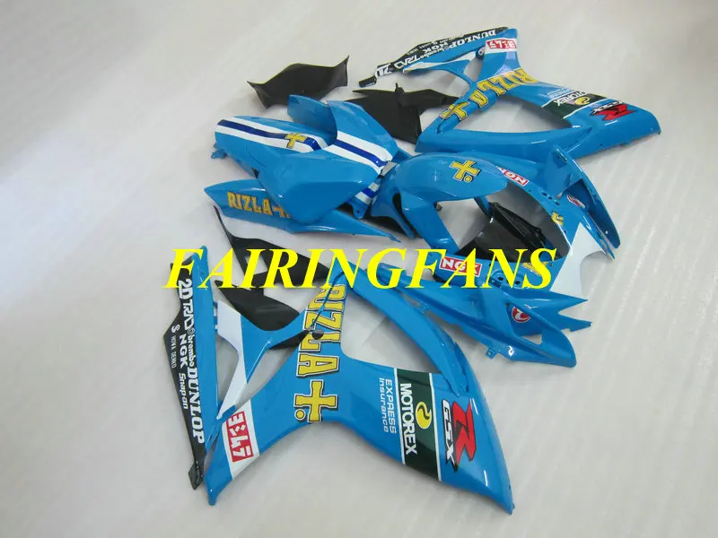 Мотоциклетный вставной обтекатель тюнинг-пакет для SUZUKI GSXR600 750 K6 06 07 R 600 GSXR750 2006 2007 синий Обтекатели на кузов+ подарки SC06