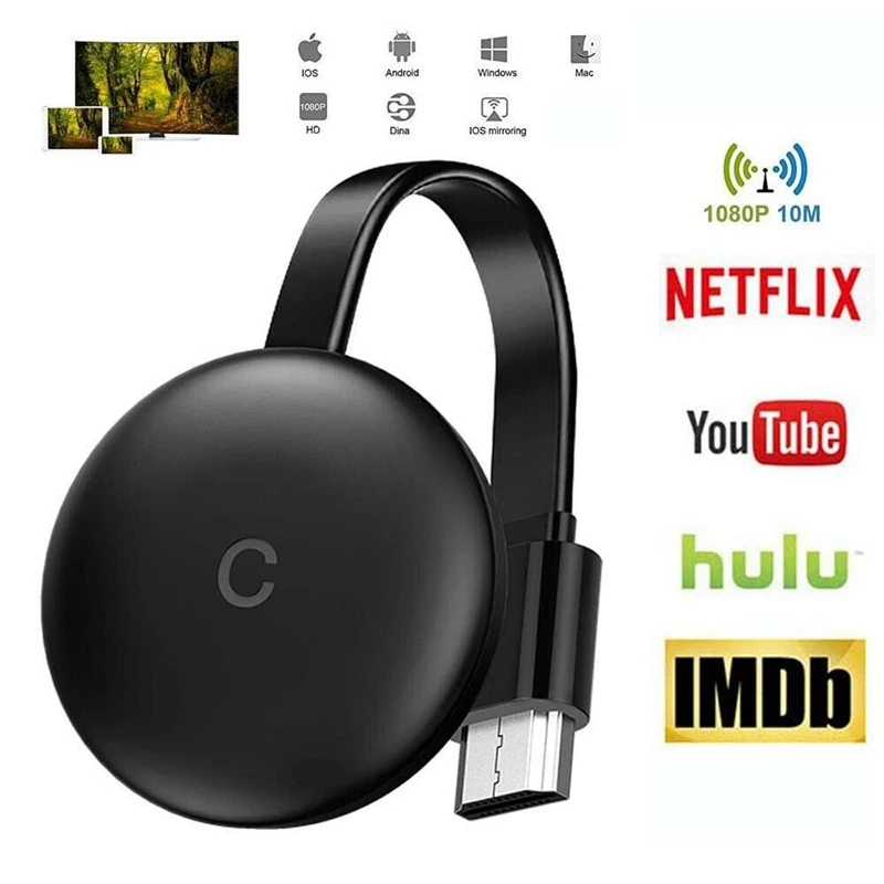 Приемник для беспроводного отображения интерфейса HDMI Wi Fi 4K 1080P адаптер