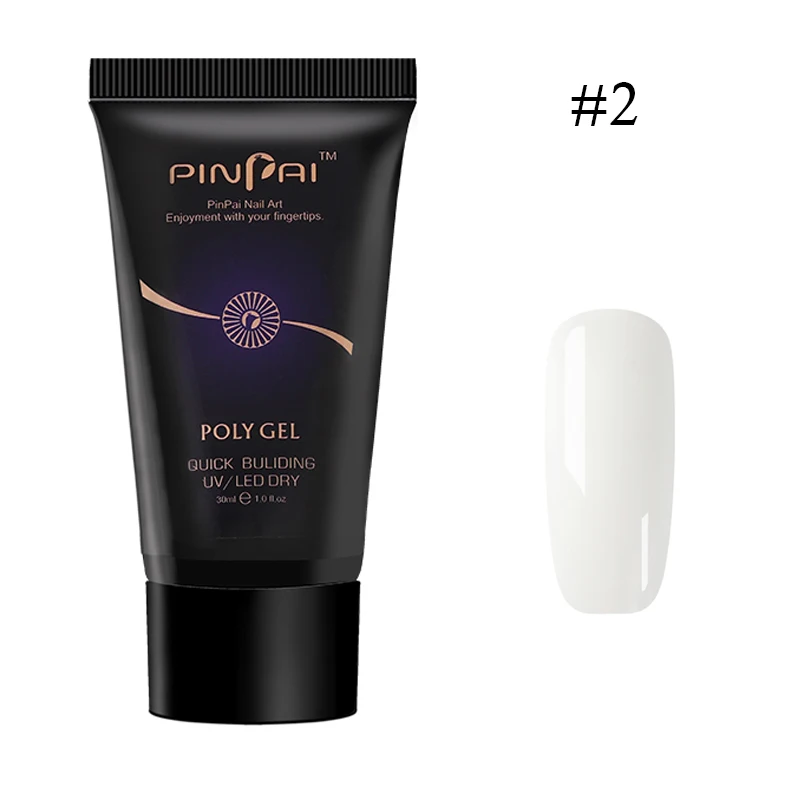 PinPai 30 г Полиакриловый гель для ногтей Светодиодный УФ-гель для наращивания ногтей акриловый ic Гель для быстрого наращивания ногтей - Цвет: White