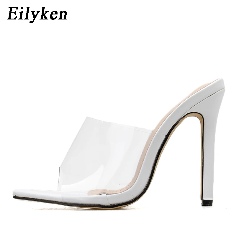 Женские прозрачные шлепанцы Eilyken летние сексуальные сандалии для ночного клуба