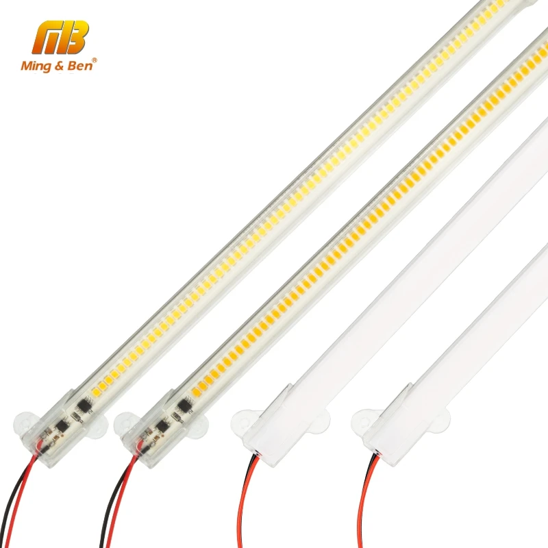 Светодиодная трубка 72 светодиода SMD2835 AC220V 240V холодный белый день теплый свет 30 см