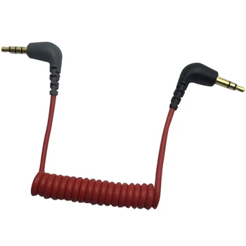 

Replacement 3.5mm TRS to 3.5mm TRRS Adapter Cable for iPhone RODE Sc7 By VIDEOMIC GO Video Micro-type Mics