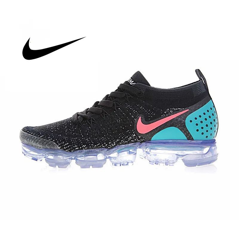 Оригинальные мужские кроссовки для бега NIKE AIR VAPORMAX FLYKNIT, 2,0, подлинные, спортивные, уличные, дышащие, прочные, спортивные, 942842