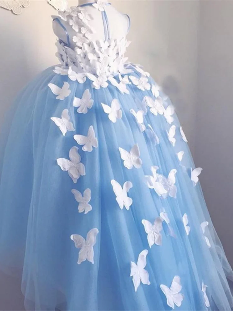 

Flower Girl Dresses for Weddings First Communion Dresses Girls Water-soluble Lace Infant Toddler Pageant Party Gown