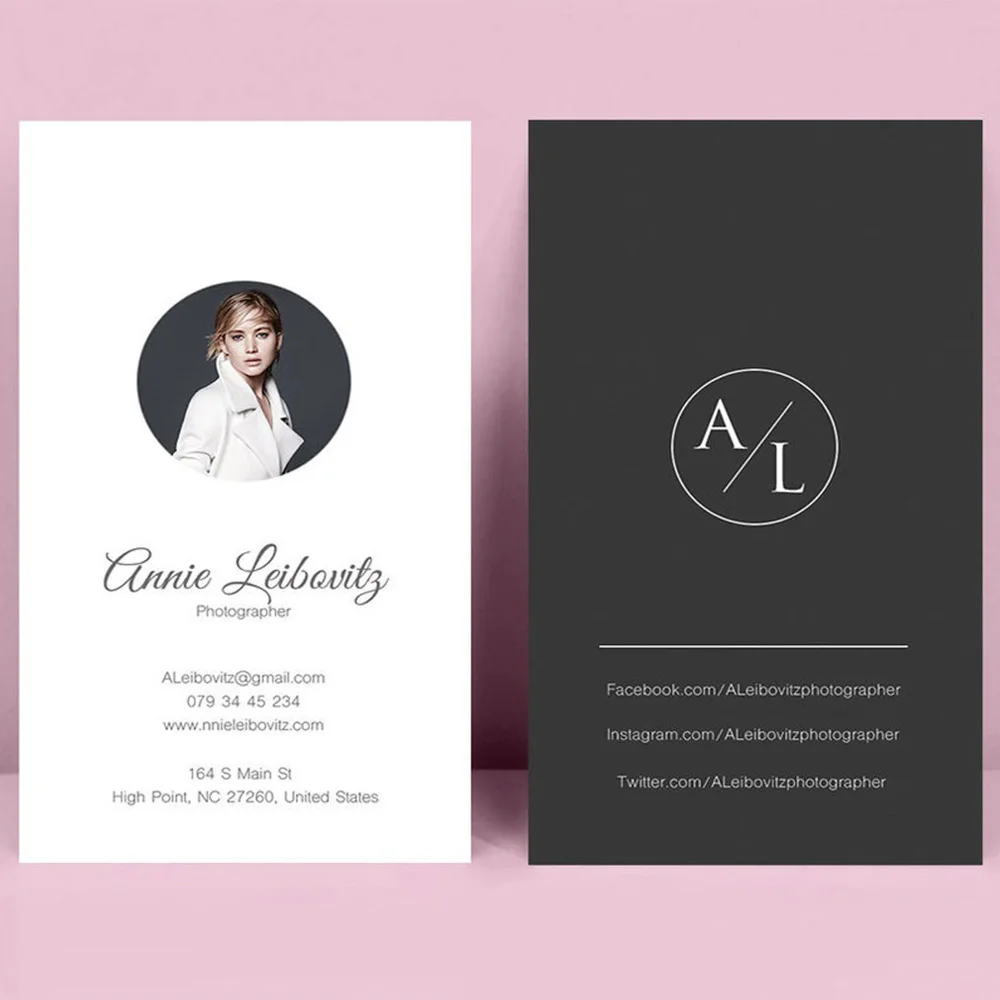 Custom Business Card Photography name card, model name card,Can add LOGO,  avatar personalized unique business card - AliExpress Home & Garden