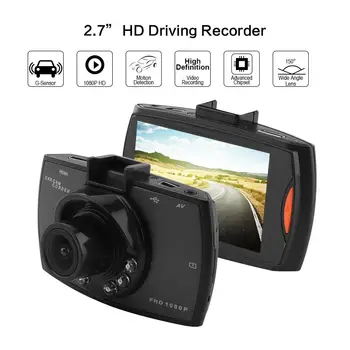 

2.7 inch Car DVR Camera Full HD 1080P 140 Degree Dashcam Video Registrars Dual Lens for Cars Night Vision G-Sensor Dash Cam