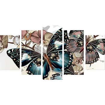

Diamond Painting Full of Crystals DIY 5-frame Butterfly Cross Border New Style Home Decorative Painting Manufacturers Customisin