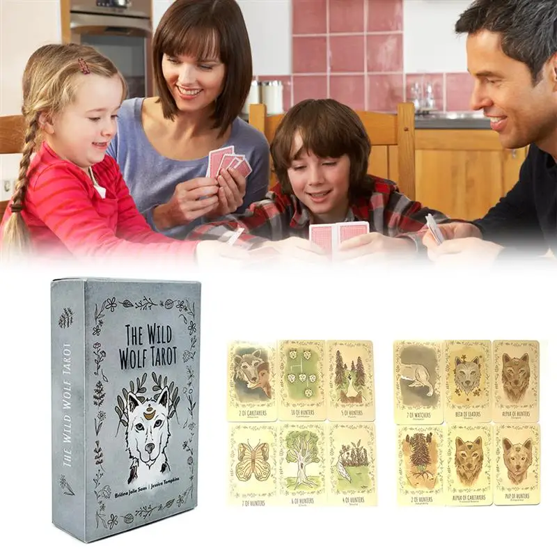 Tarot Cards Deck Board Game Fate Divination Holographic Paper English Party Playing Set Games | Спорт и развлечения