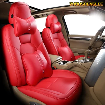 

Custom Leather car seat cover For Ford Fiesta Mondeo Fusion Focus Escort S-MAX Edge Kuga Taurus Automobiles Seat Cover