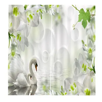 

BJQ-1433 Modern Design Curtain Panel Curtains for Home Kitchen Living Room Bedroom Curtain for Window Decoration