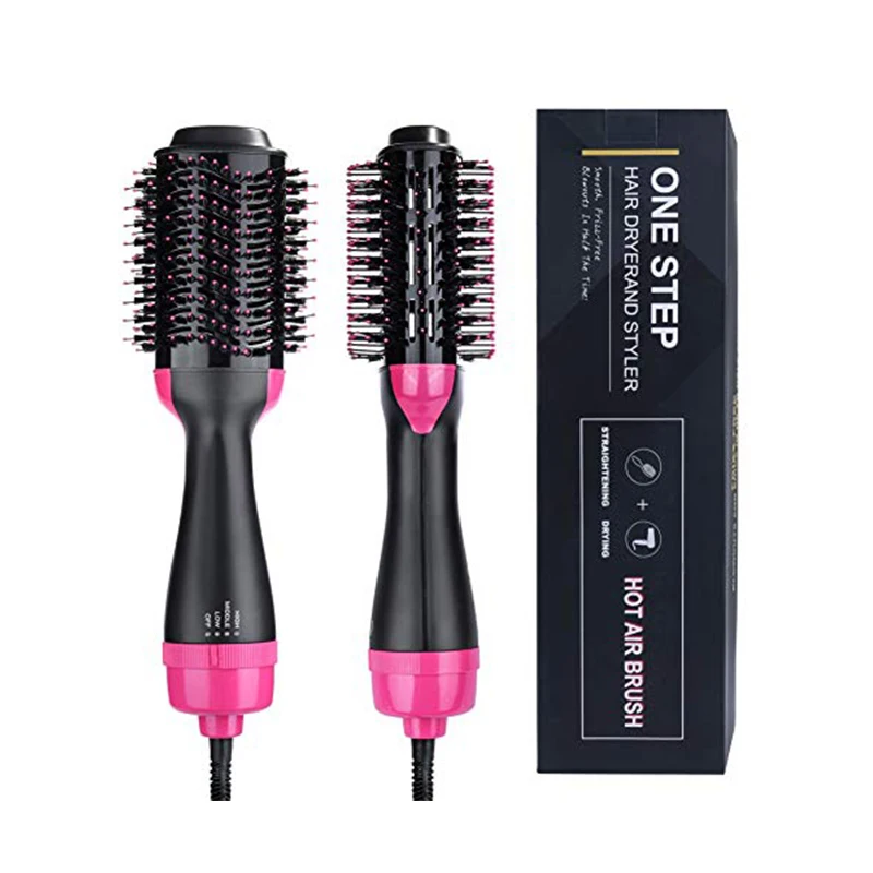 

One Step Hair Dryer And Volumizer Hair Dryer Brush Hairstyling Tools Professional 2 In 1 Hot-air Brush Hair Straightener Curler