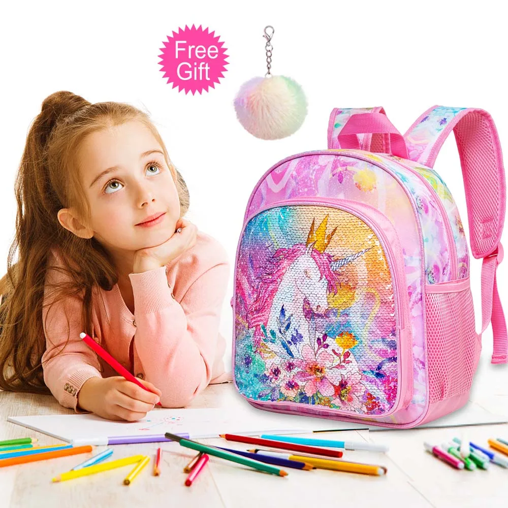 Kids Girl Cute Unicorn Backpack School Bag