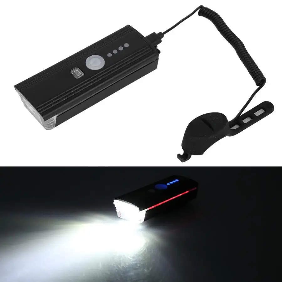 Usb зарядка свет ощущение велосипед Ночная езда Сумка для велосипеда на передней раме лампа с динамиком горная дорога велосипедный фонарь безопасности