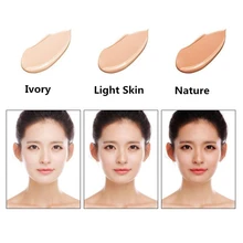 Сильная дышащая изоляция идеальные пятна и веснушки покрытие BB Крем Обнаженная светящаяся кожа Отбеливание компактная основа под макияж 50 мл