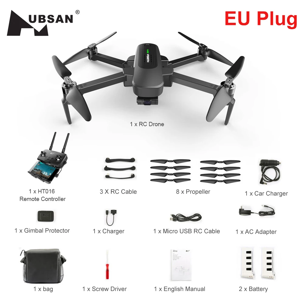 Предпродажа; Hubsan ZINO PRO gps 5G Wi-Fi 4 км с видом от первого лица в формате 4K UHD, Камера 3-осевому гидростабилизатору Сфера панорамы RC Дрон Квадрокоптер RTF