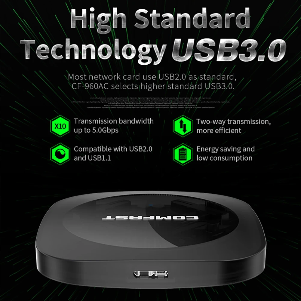 Wifi адаптер Мини Высокоскоростной ретранслятор приемник передатчик сигнала NIC прием Двухдиапазонная беспроводная сетевая карта 1900 м антенна