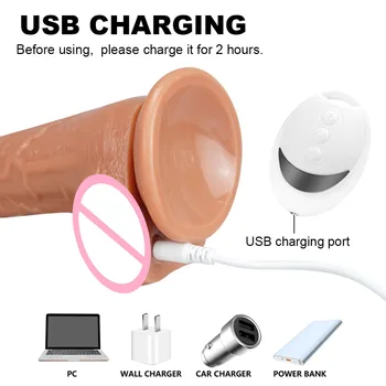 Heating Dildo Vibrator Sex Toy for Women G Spot Big Huge Penis Female Masturbator Remote Control Vibrators Adult dildosex Toy 18 4