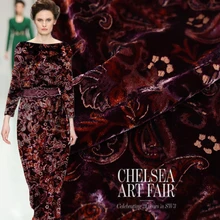 Осень kpop Пейсли кешью зерна печати шелк Бархат Ткань для платья Африканский Базен riche getzner tissu telas por metro tissus