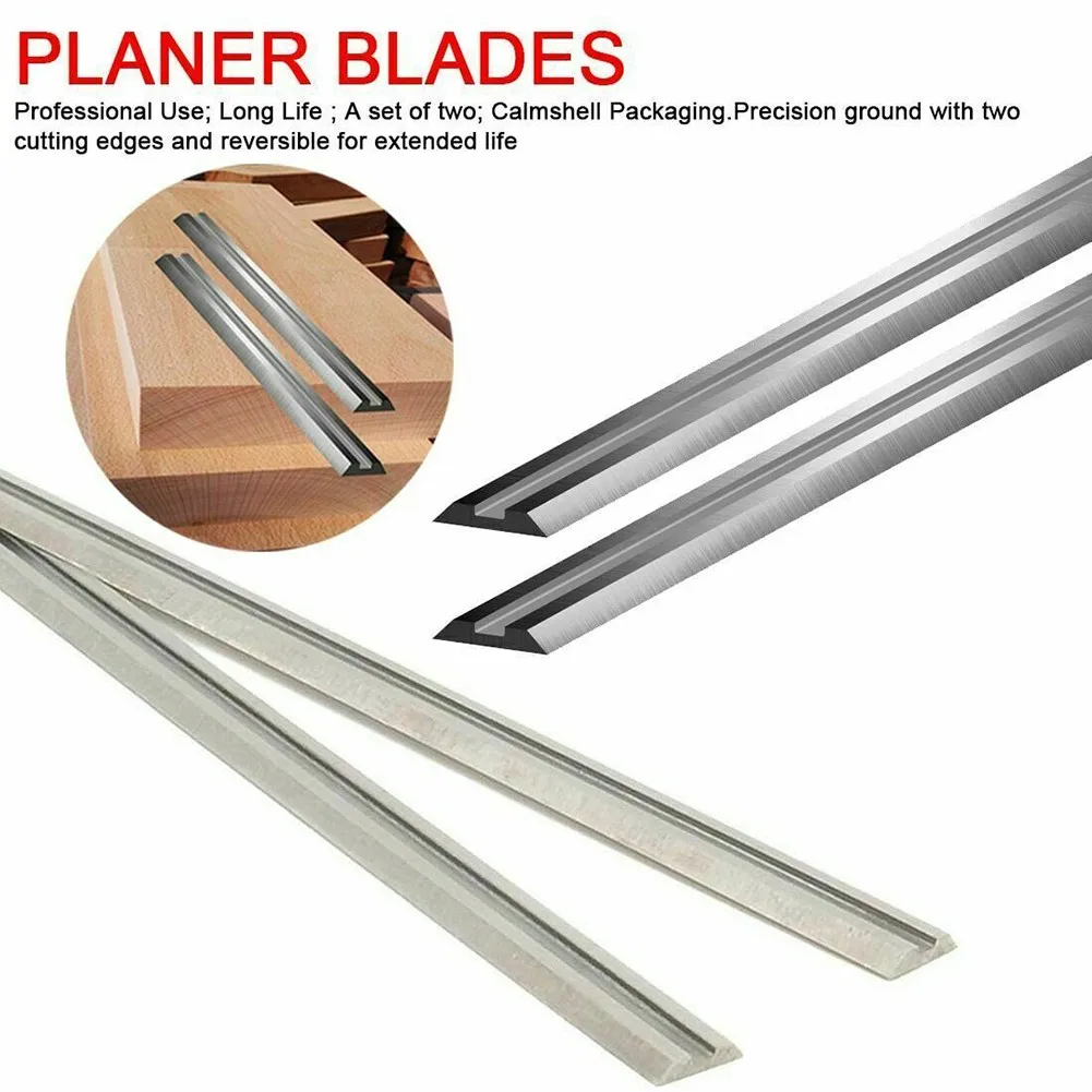 wood pellet making machine 6Pcs  82mm Planer Blades Knives Reversible Electric Planer Blades Boxed HSS Suitable For MKT Woodworking Power Tools cutting saw machine