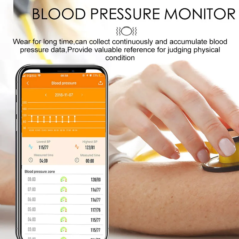  Smart Bracelet GPS Fitness Activity Tracker Waterproof Blood Pressure Watch Smart Band Health Wrist - 4000266600358