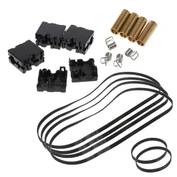 

3D Printer Part Injection Slider With Copper Sleeve +Slider Block Spring + GT2 610 200 Timging Belt for Ultimaker 2 UM2