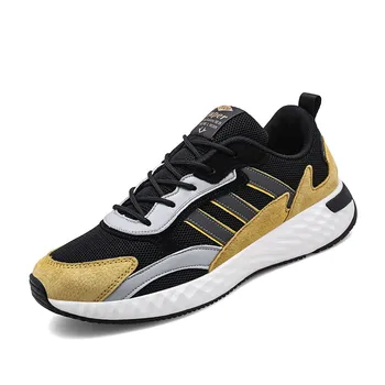 

Men Sneaker Mesh Breathable Lace-Up Thick Bottom Comfortable Height Increase High Quality Male Outdoor Running Shoes