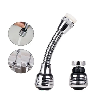 

360 Degree Swivel Kitchen Faucet Aerator Adjustable Dual Mode Sprayer Filter Diffuser Water Saving Nozzle Faucet Connector