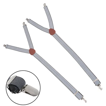 

1 Pair Y Shape Shirt Stays Garters Military Holder Non-slip Clamps Leg Suspenders New Arrival