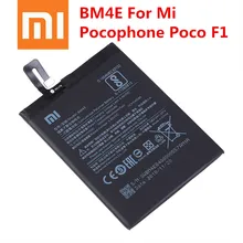 Xiao Mi oryginalny telefon bateria BM4E dla Xiaomi Mi Pocophone Poco F1 3900mAh wymiana baterii darmowe narzędzia tanie tanio 3501 mAh-5000 mAh