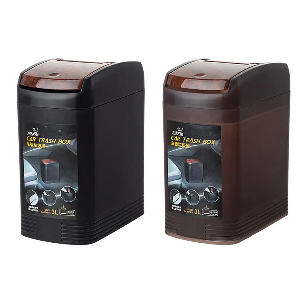 Car Trash Can Small Car Trash Bin Portable Vehicle Garbage Can Bin