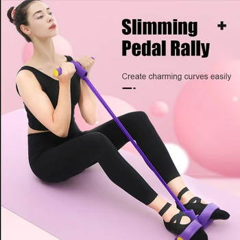 

4 Resistanc Elastic Pull Ropes Exerciser Rower Belly Resistance Band Home Gym Sport Training Elastic Bands For Fitness Equipment