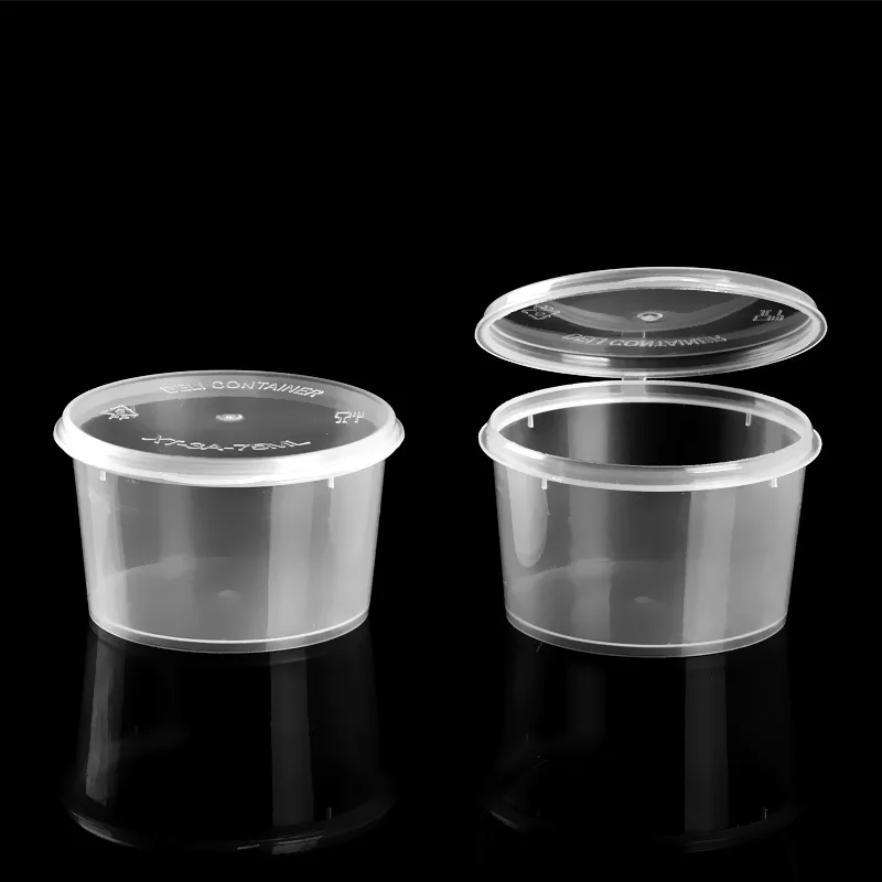 Manufacturers Direct Supply 3 Oz Disposable Sauce Cup with Lid One-piece Sealed diao liao bei Pp Transparent Packed Soy Sauce Cu